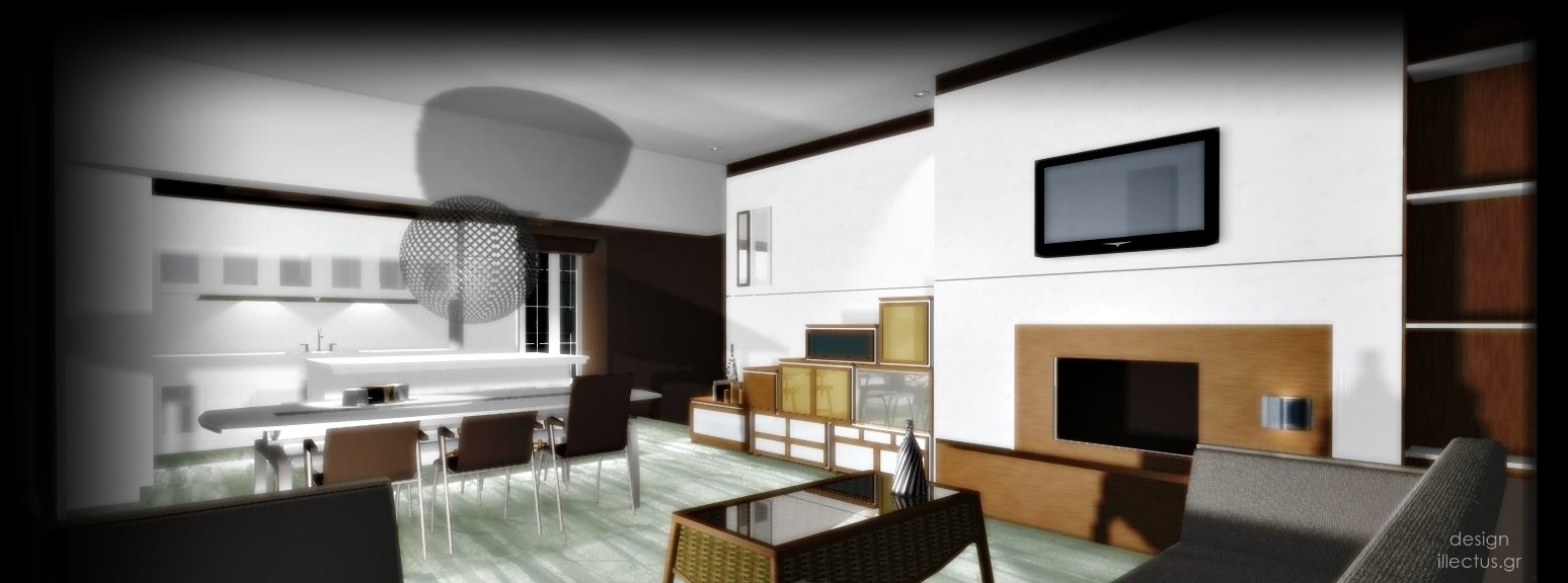 City Apartment- 3D Design - Εσωτερικού Χώρου - Σπιτιού - illectus.gr