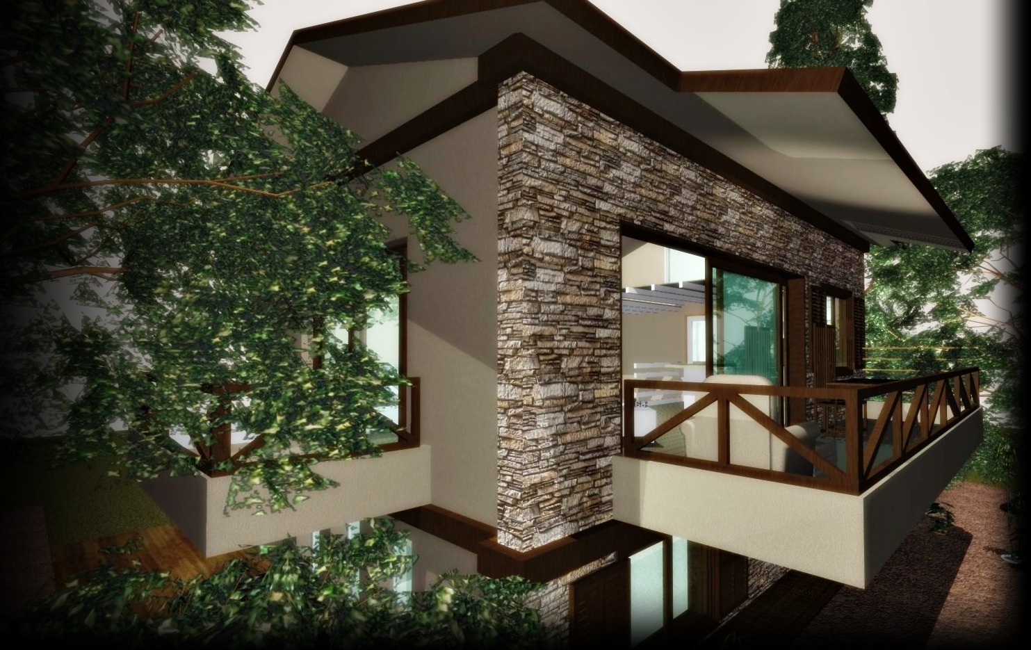 Villas Αμμουλιανή - 3D Design - Σχεδιασμός Κατοικίας - illectus.gr